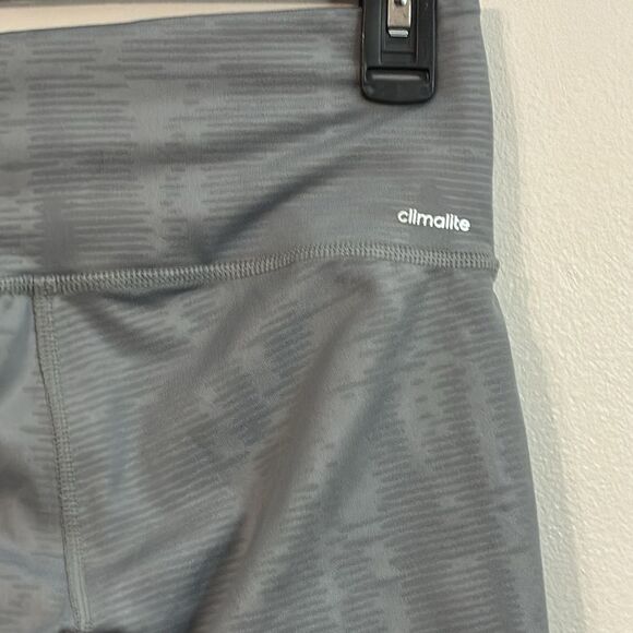 ADIDAS | Climalite Midrise Women’s Grey Capris Workout Leggings Size S - Picture 9 of 9
